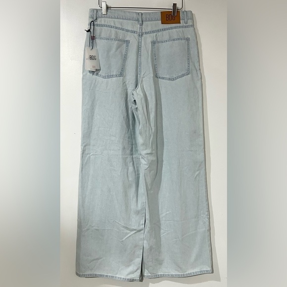 NWT Urban BDG Light Wash‎ Loose Pleated Slouchy Jeans 30 Baggy Dad Oversized - Picture 5 of 8